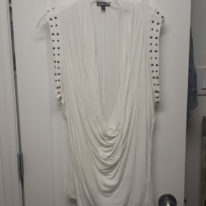 White top with silver detail